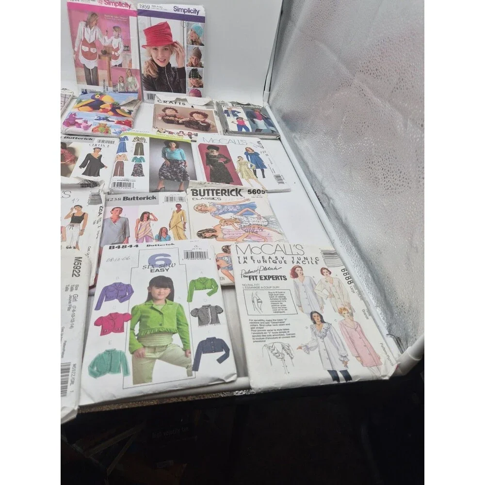 Lot of 22 Vintage & Modern Sewing Patterns McCall’s Simplicity Butterick...